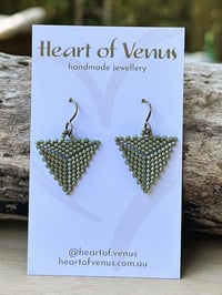Delica Earrings - Aloe