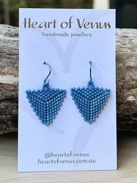 Delica Earrings - Blue Denim