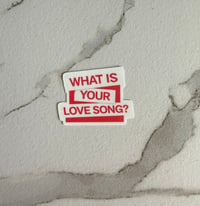 Image 1 of BTS 'What Is Your Love Song - Tape' Sticker