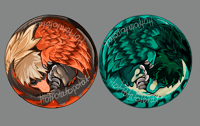 Image 4 of Sleeping Raptor Plush Buttons
