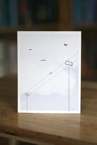 power line risograph print