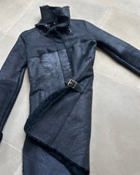 Image 6 of ITALIAN BLACK LEATHER COAT