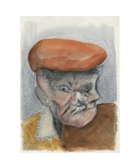 Fear of the Fiddle Watercolor Character Study 2. 2025