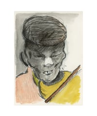 Fear of the Fiddle Watercolor Character Study 3. 2025