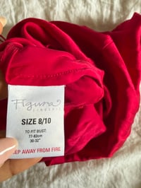 Image 5 of Vintage Y2K red silk cami with lace on bust 