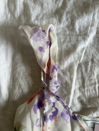 Image 3 of Vintage Y2K floral floaty pastel cami with frilly sleeves and double hem