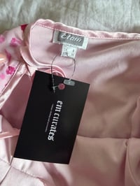 Image 4 of Vintage Y2K Etam baby pink floral ruched detail a cami