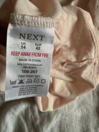 Image 4 of Vintage Y2K baby cami with mesh bust detail and ribbon bow