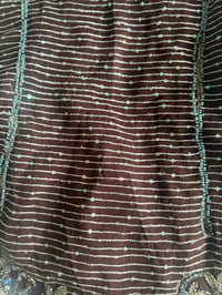 Image 5 of Vintage Y2K Aftershock purple asymmetrical hem beaded and iridescent sequin silk fairy cami 