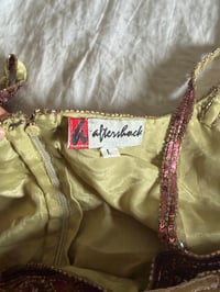 Image 7 of Vintage Y2K Aftershock asymmetrical hem beaded and iridescent sequin silk fairy cami 
