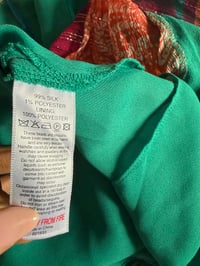 Image 6 of Vintage Y2K silk asymmetrical hem patchwork fairy cami with beaded straps 
