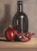 Image of Nature morte avec bouteille et grenades