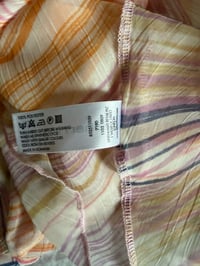 Image 3 of Vintage Y2K striped pastel knot bust cami with double hem