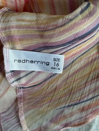 Image 4 of Vintage Y2K striped pastel knot bust cami with double hem