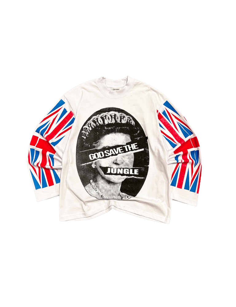 Image of 'God Save the Jungle' L/S Tee