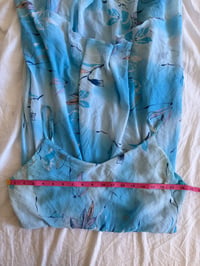 Image 5 of Vintage Y2K blue floral fairy dress with floaty hem 