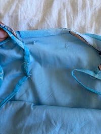 Image 6 of Vintage Y2K blue floral fairy dress with floaty hem 