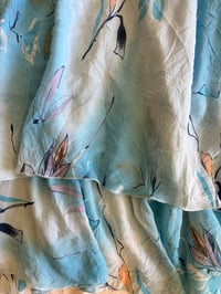 Image 8 of Vintage Y2K blue floral fairy dress with floaty hem 