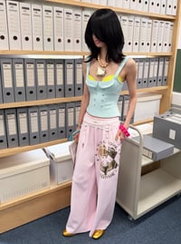 Image 5 of Low-cut button-up babydoll collar vest in five colors