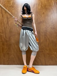 Image 5 of Four-color satin-finish lace-patchwork boxer shorts