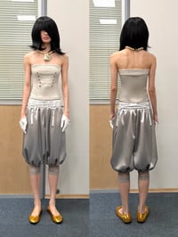 Image 14 of Lace tube top + faux two-piece skort + Three-piece set