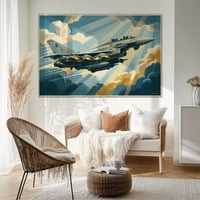 Image 1 of Stampa Fine Art in stile vintage Eurofighter Typhoon