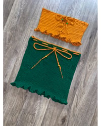 Image 1 of Miami Spice Crochet 2 Piece Outfit