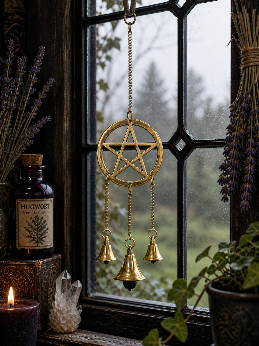 Brass Pentacle Hanging