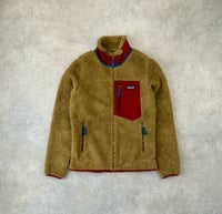 Image 1 of Patagonia Retro-X Fleece Jacket Nest Brown Wax Red Small Womens 