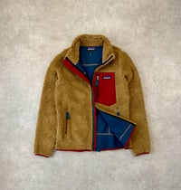 Image 2 of Patagonia Retro-X Fleece Jacket Nest Brown Wax Red Small Womens 