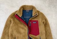 Image 3 of Patagonia Retro-X Fleece Jacket Nest Brown Wax Red Small Womens 