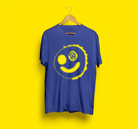 Image 1 of TRS T-Shirt (Blue T Neon Yellow print)