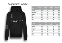 Image 2 of TRS Hoodie (Black Hoodie Neon Red Print)