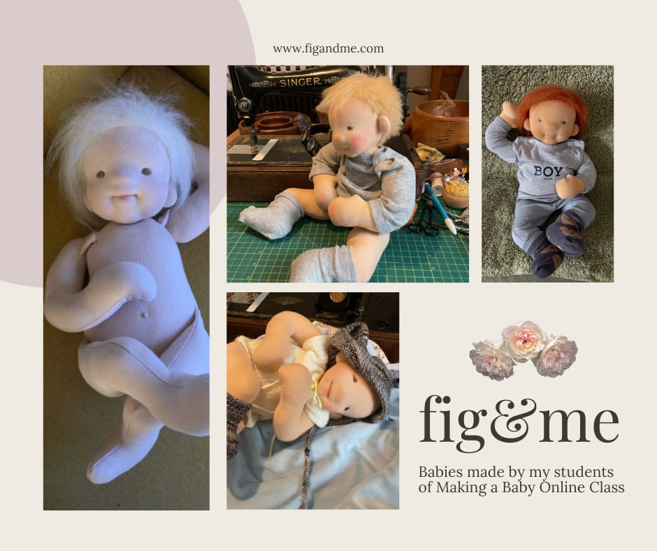Image of Making a Baby Doll with Fig and Me - Online Class