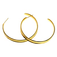 Image 3 of Avova Hoops (18ct Gold Plated)
