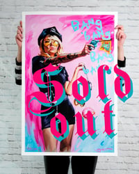 Image 1 of  'COP CATHY' Extremely Limited Hand Embellished Giclee Print