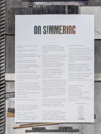 Image 1 of ON SIMMERING