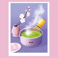 Image 1 of Mini carte postale : Matcha