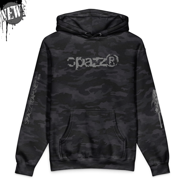 SPAZZ® BLACK CAMO TOXIC HOODIE