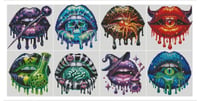 Image 2 of Spooky Lips Mini Diamond Painting Kit by AnetArtStore