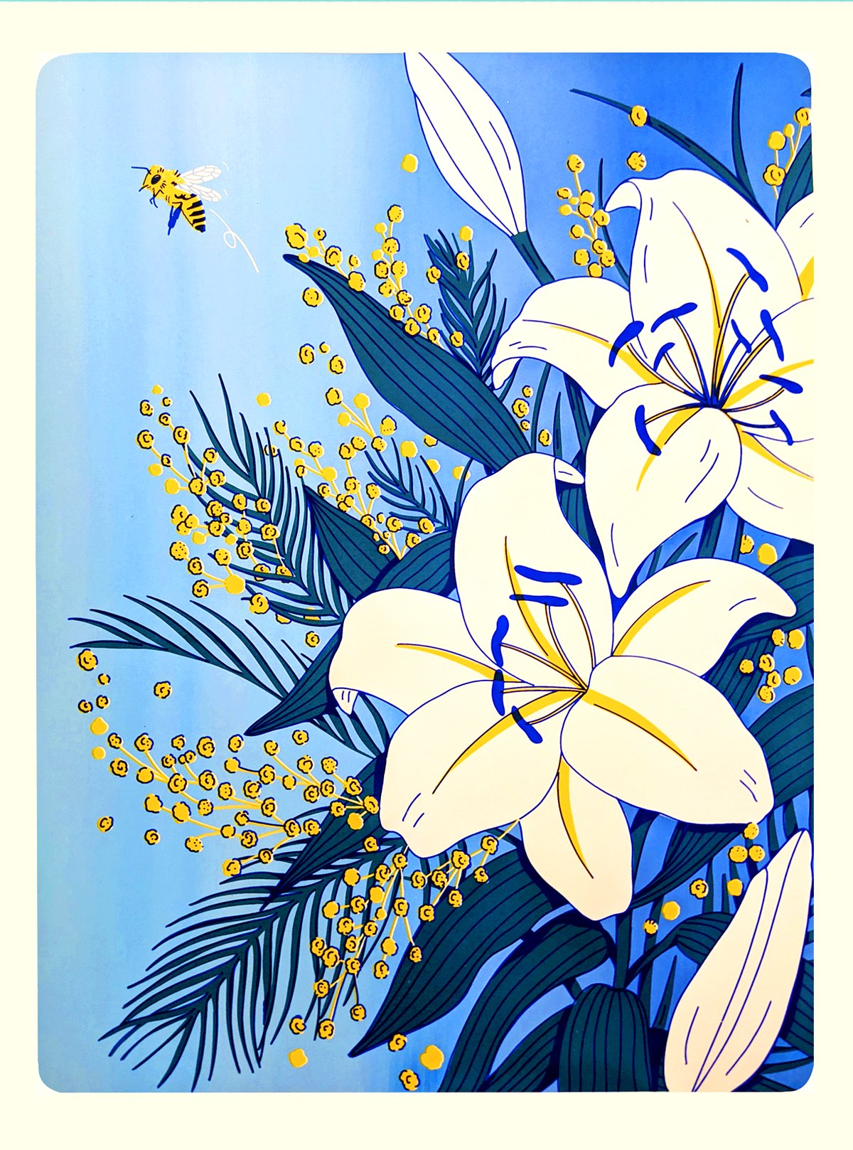 Sérigraphie Heure de pointe