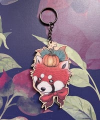 Image 1 of Red panda keychain