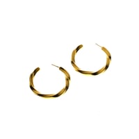 Image 1 of Twisted Hoops (18ct Gold Plated)