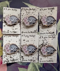 Image 2 of F*ck AI! wooden pin badge