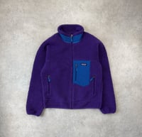 Image 2 of Patagonia Retro-X Fleece Jacket Purple Medium Mens