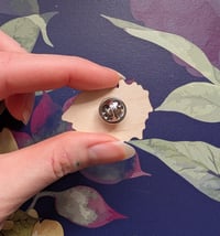 Image 3 of F*ck AI! wooden pin badge