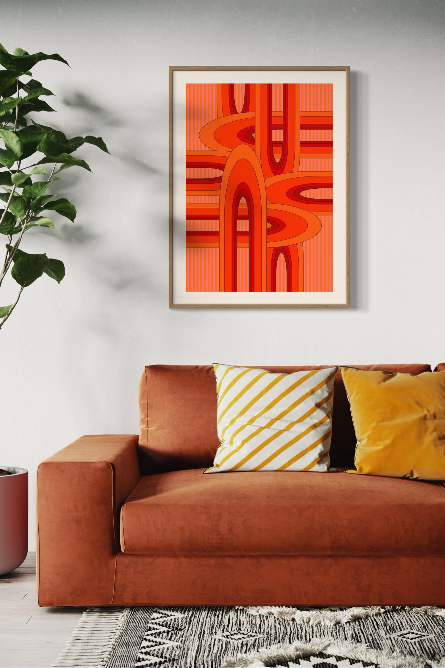 Image of 'Soul Perception' on Pink 250gsm Matt Art Print