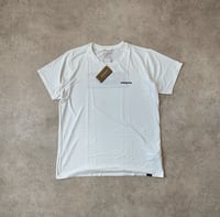 Image 2 of Patagonia Cap Cool SS T Shirt Boardshort Logo White Large Womens