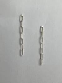Image 2 of oval loop earrings (long)