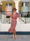 BLUSH PINK FRINGES KAFTAN